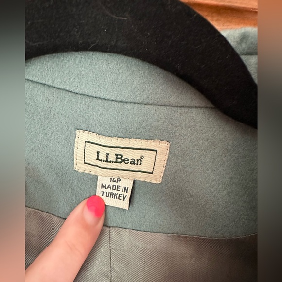 L.L. Bean Wool Cashmere Blazer coat - Picture 3 of 6